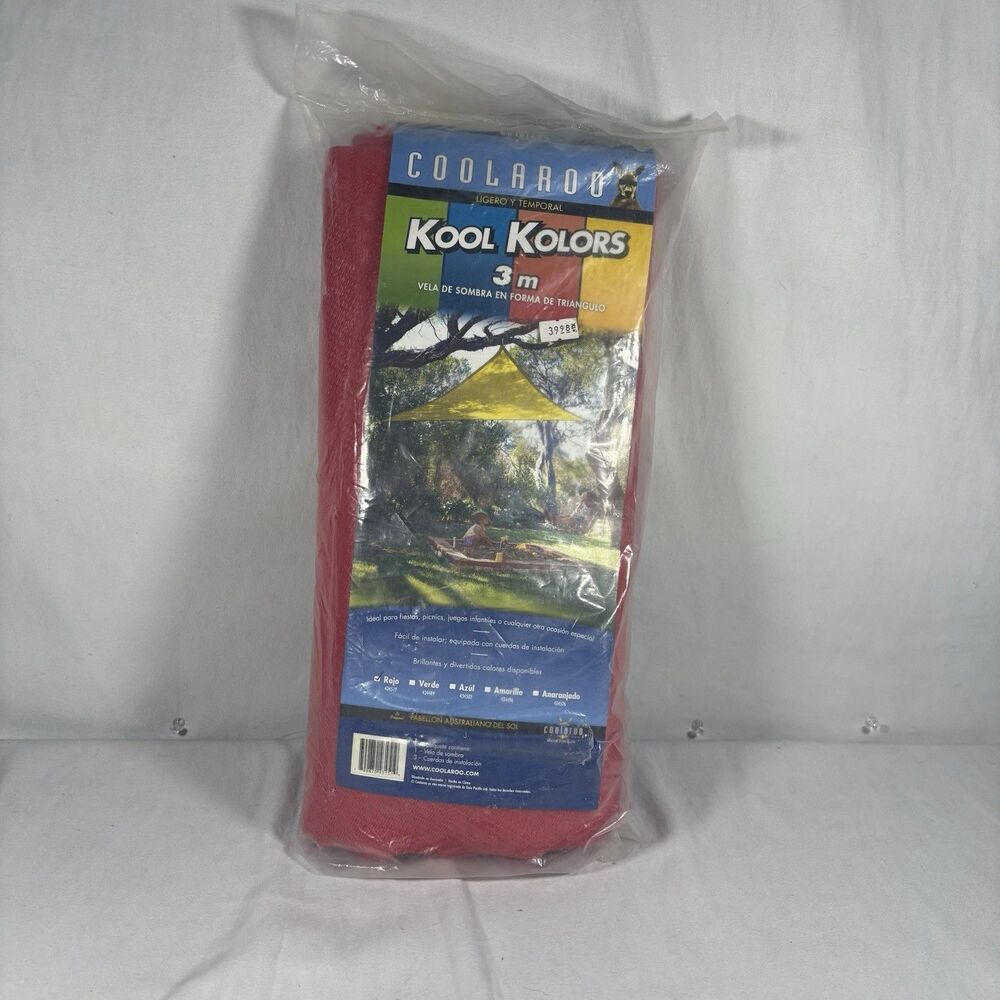 Coolaroo Kool Kolors 9ft 10in Red Triangle Shade Sail Canopy